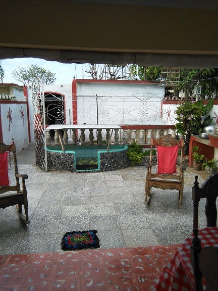 'Back terrace' Casas particulares are an alternative to hotels in Cuba.